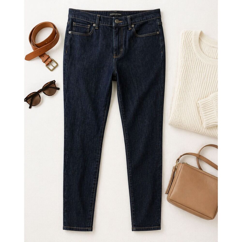 Banana Republic Women's Size 26 (31x27) Dark Wash Skinny Jean Premium (815)